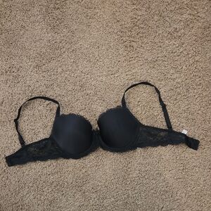 Victoria's Secret Dream Angels Lined Demi Black Lace Bra